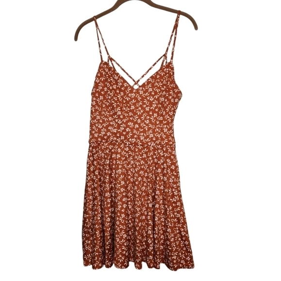 NWOT The General Good Strappy Brushed Knit Dress Rust Orange and White S… - Picture 14 of 14